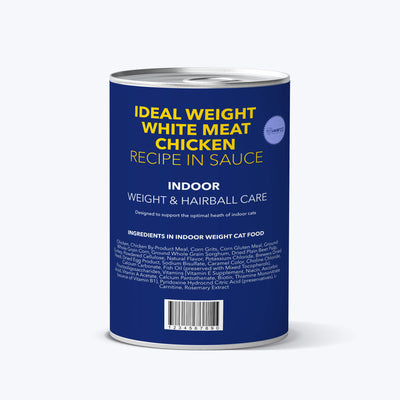 Ideal weight white meat chicken recipe in sauce wet cat food