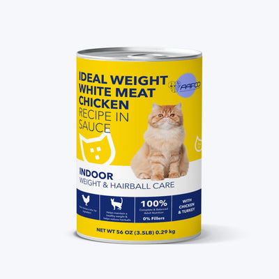 Ideal weight white meat chicken recipe in sauce wet cat food